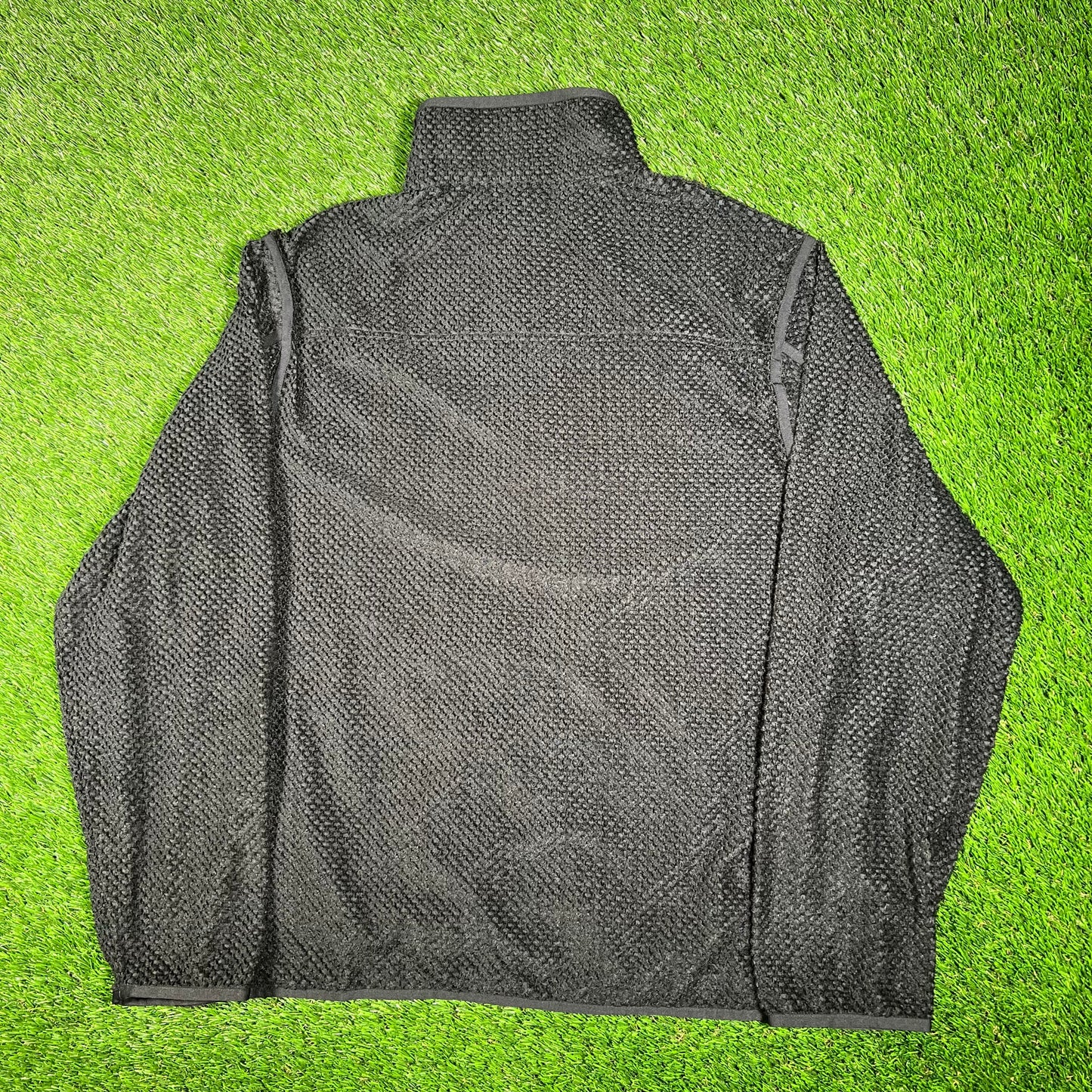 Adidas Y3 Yohji Yamamoto Black Zip Up Sweater Small USED x15366