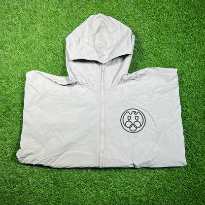 Kanye West Yeezy Gosha WB-01 Grey Logo Windbreaker Size Large USED x16743
