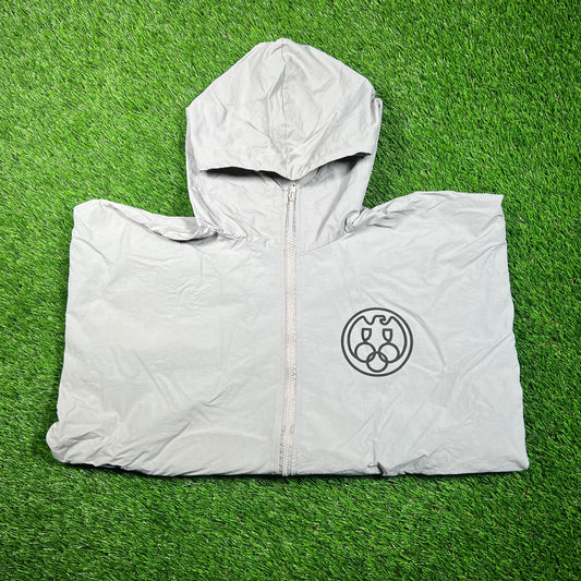 Kanye West Yeezy Gosha WB-01 Grey Logo Windbreaker Size Large USED x16743