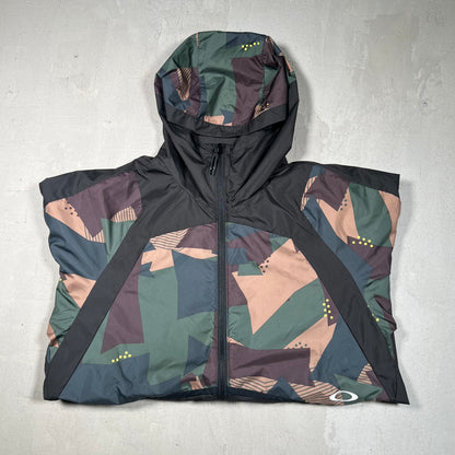 Oakley Half Camo Lightweight Zip Up Jacket Size Small USED v18935