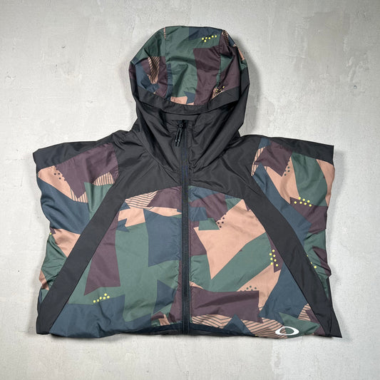 Oakley Half Camo Lightweight Zip Up Jacket Size Small USED v18935