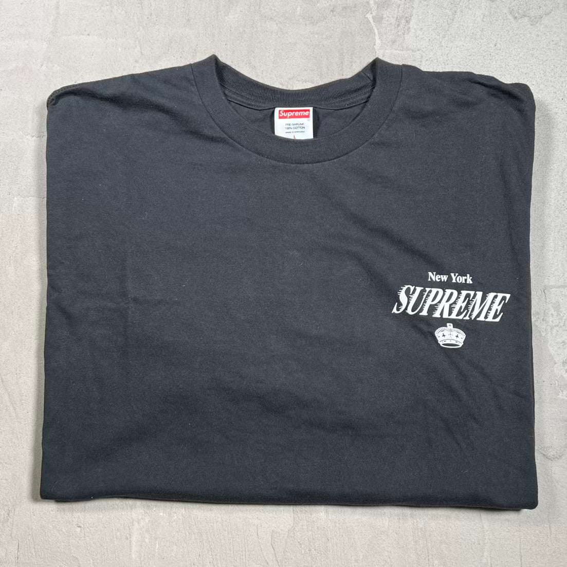 Supreme 4 Life Black Tee (2024) Size Large USED x18526