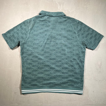 Kith Graham Monogram Green Tee Size Large USED x17408
