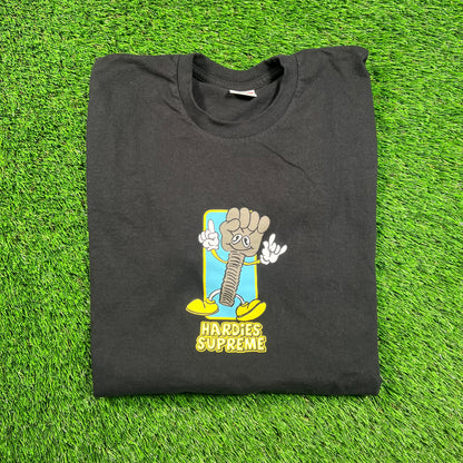 Supreme Black Hardies Bolt Tee (2023) Size Large USED x16327