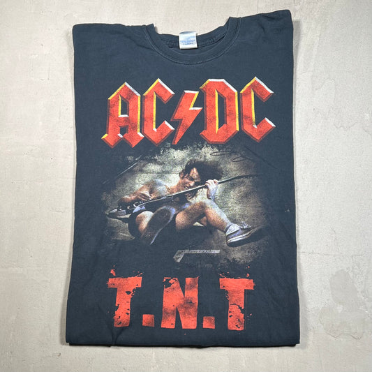 Y2K ACDC T.N.T. Black Tee Size XXL USED v19355