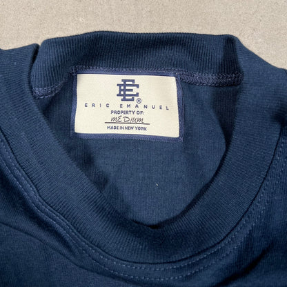 Eric Emanuel Wreath Logo Navy Blue Longsleeve Size Medium USED x17603
