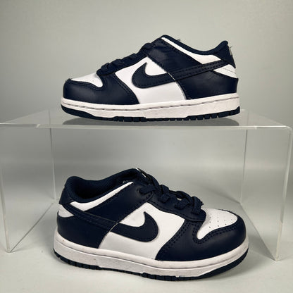 Nike Dunk Low White Midnight Navy (2024) Size 9c USED s19062