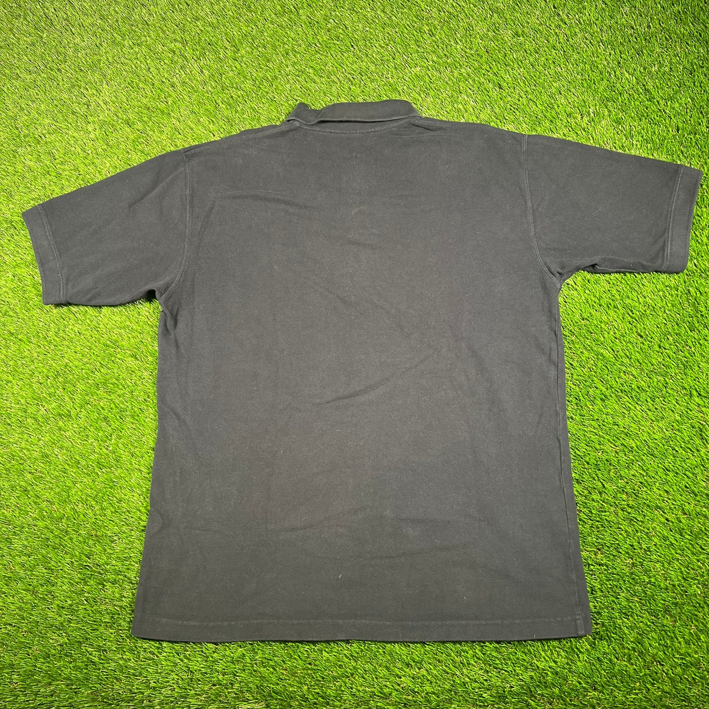 1990s Nike Black Polo Tee Size XL USED v17684