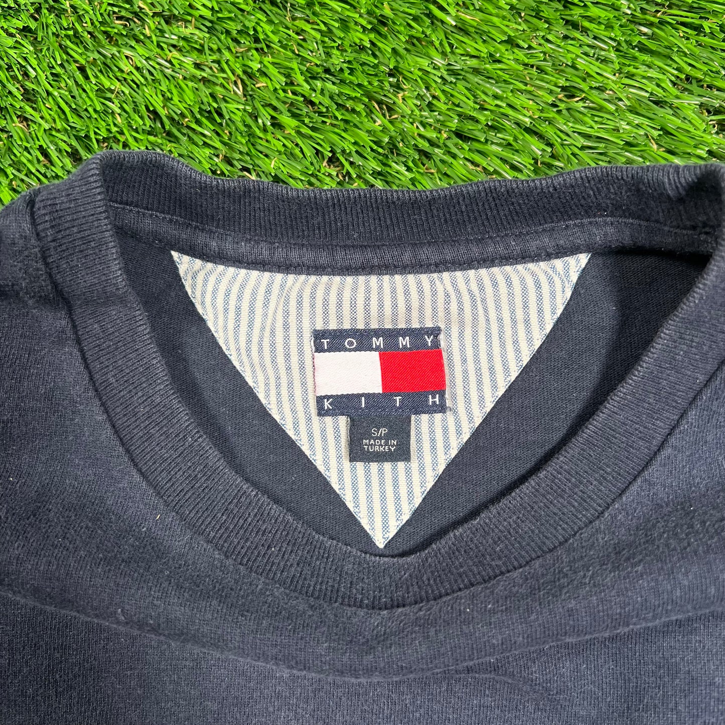 Kith Tommy Hilfiger Navy Tee Size Small USED x16531