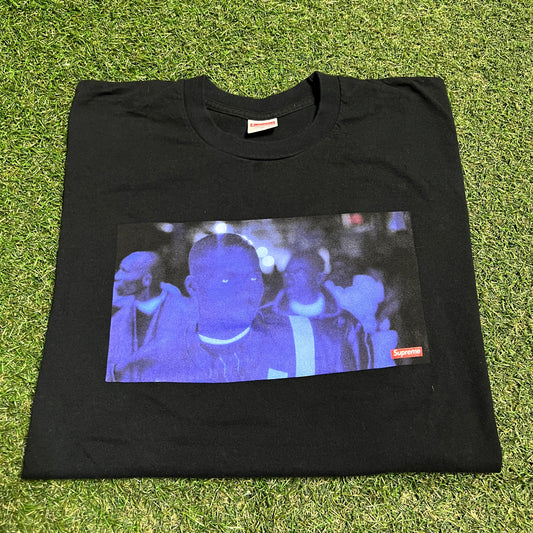 Supreme America Eats Its Young Nas Black Tee Size XL USED x13868