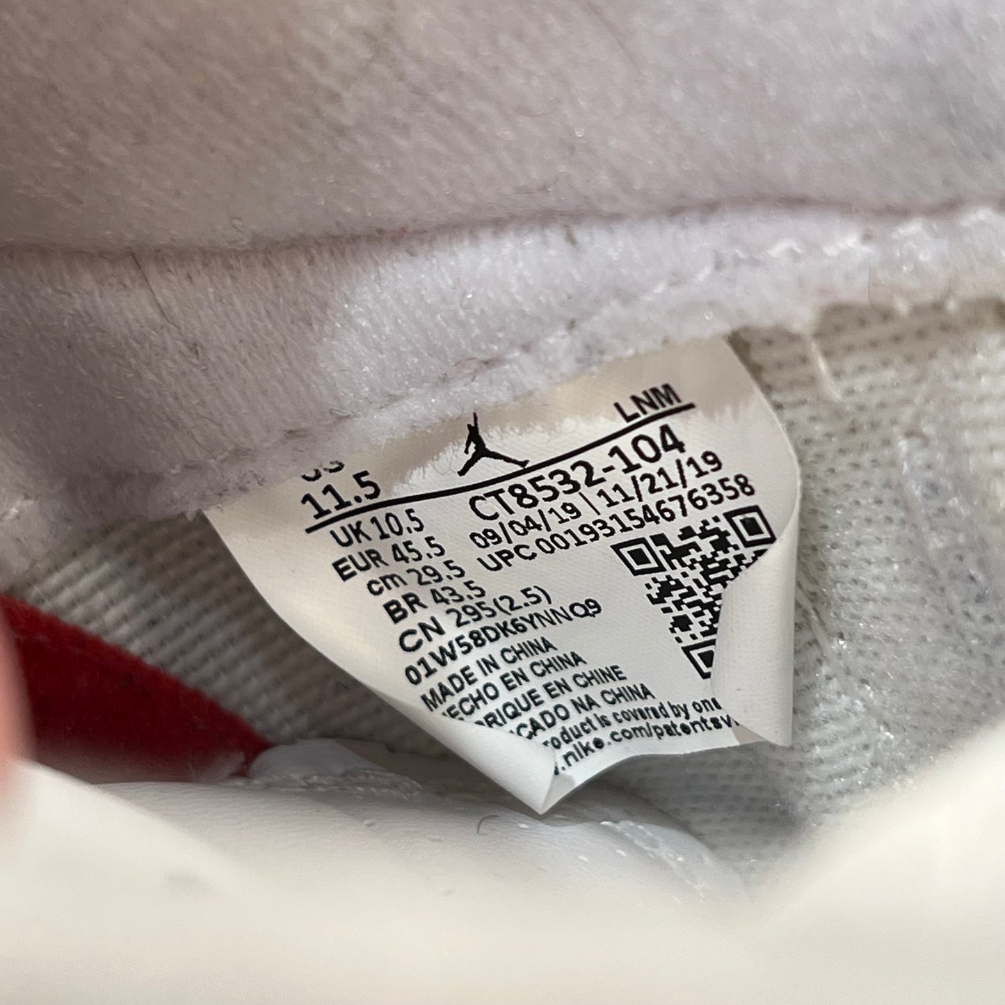 Jordan 3 UNC (2020) Size 11.5 USED s19961