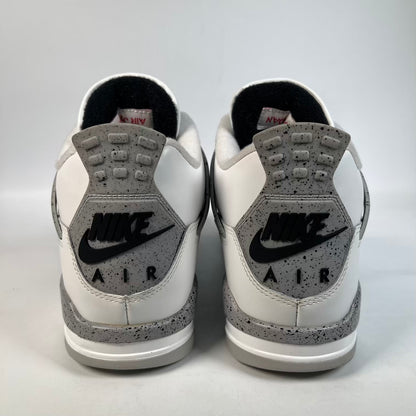 Jordan 4 White Cement (2025) Size 8.5 USED s23581