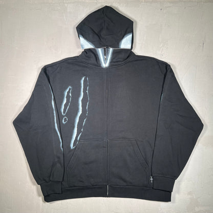 Cactus Jack Don Toliver Scream Full Zip Slasher Hoodie Black Size XXL USED x17109