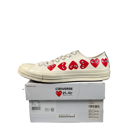 Converse Chuck Taylor All Star CDG Play White (2019) Size 10 USED s23315