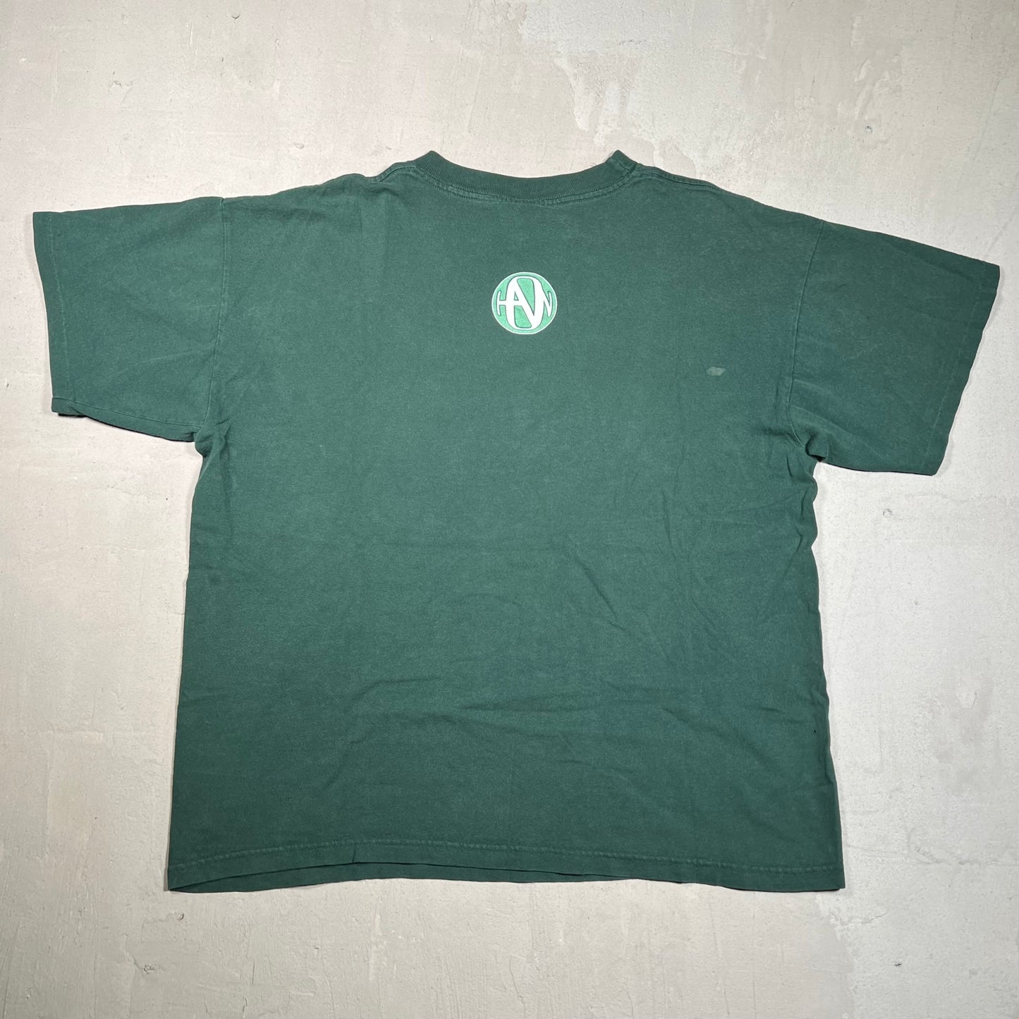 1990s Hanson Green Band Tee Size Large USED v19477