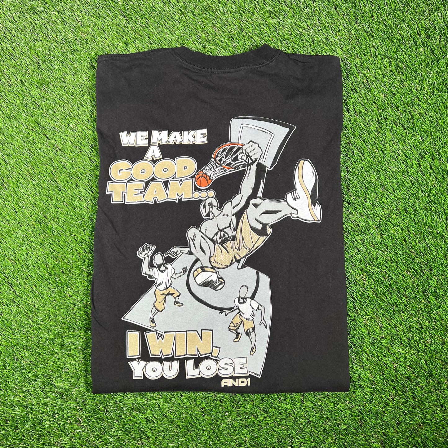 Y2K And1 Black Humor Longsleeve Size XL USED v17490