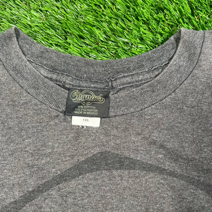 2000s Transformers Megatron Full Face Grey Tee Size XL USED v17749