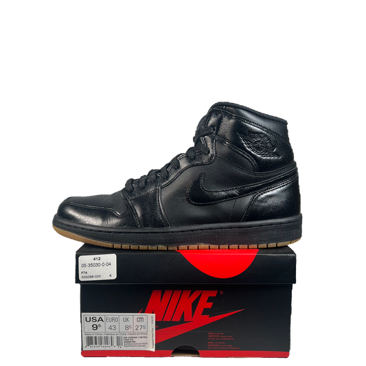 Jordan 1 Black Gum (2014) Size 9.5 USED s21752