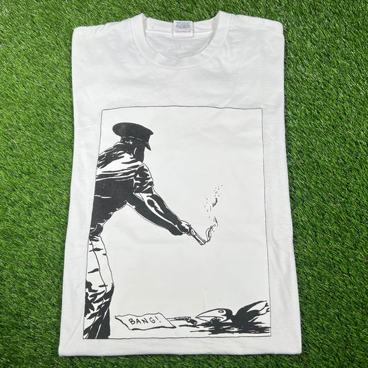 Supreme Raymond Pettibon Crow 2014 White Tee Size Large USED x14515