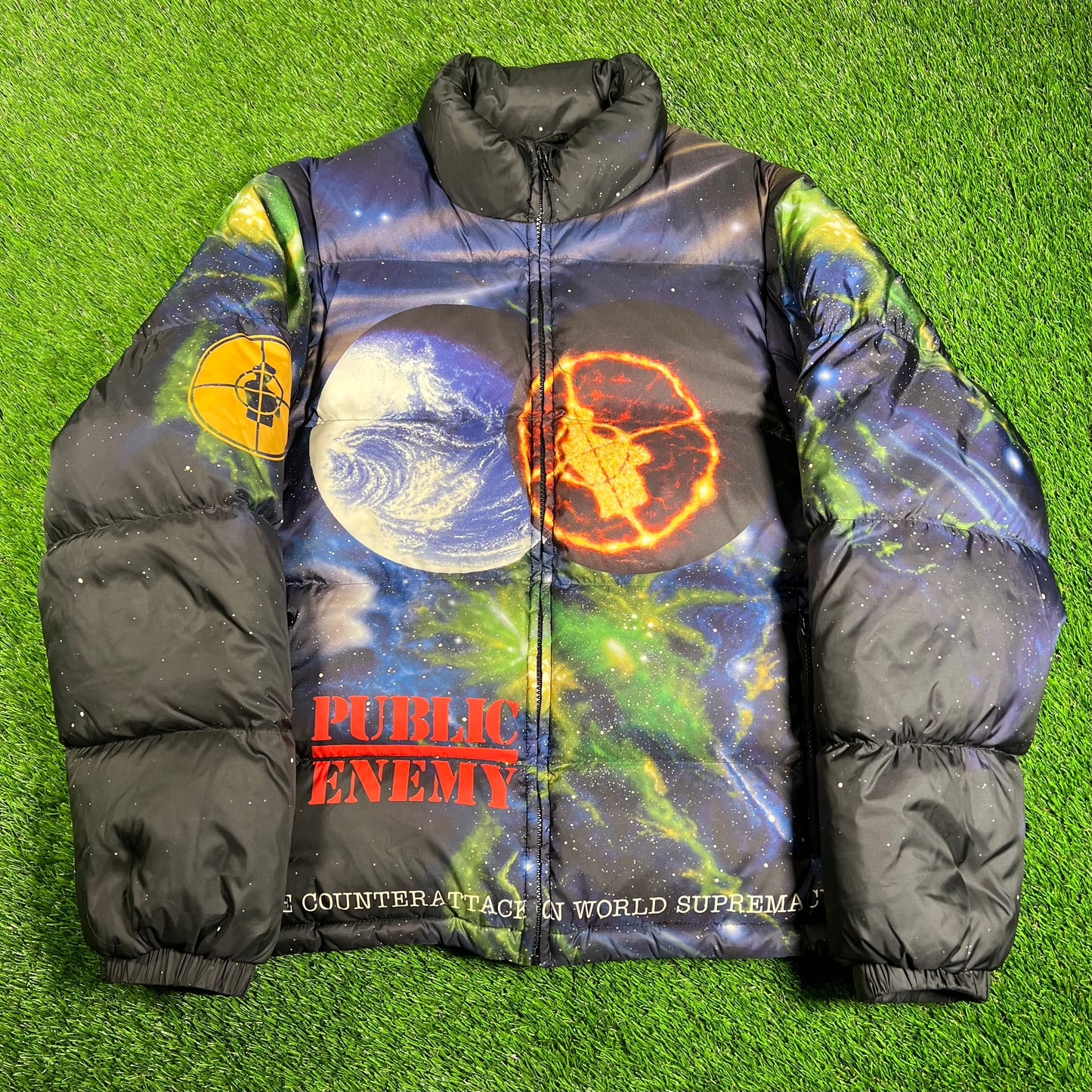 Supreme Undercover/Public Enemy Puffy Jacket Size Medium USED x15904