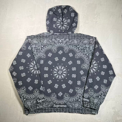Supreme Reflective Bandana Anorak Black Pullover (2026) Size Medium USED x18847