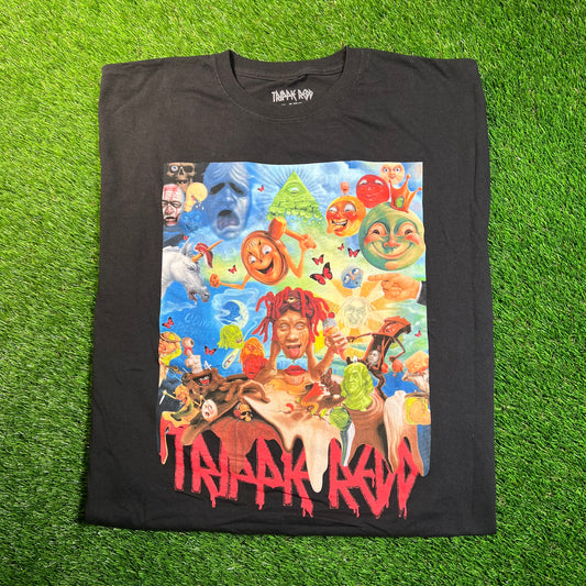 Trippy Redd Album Cover Black Tee Size XL USED x16962