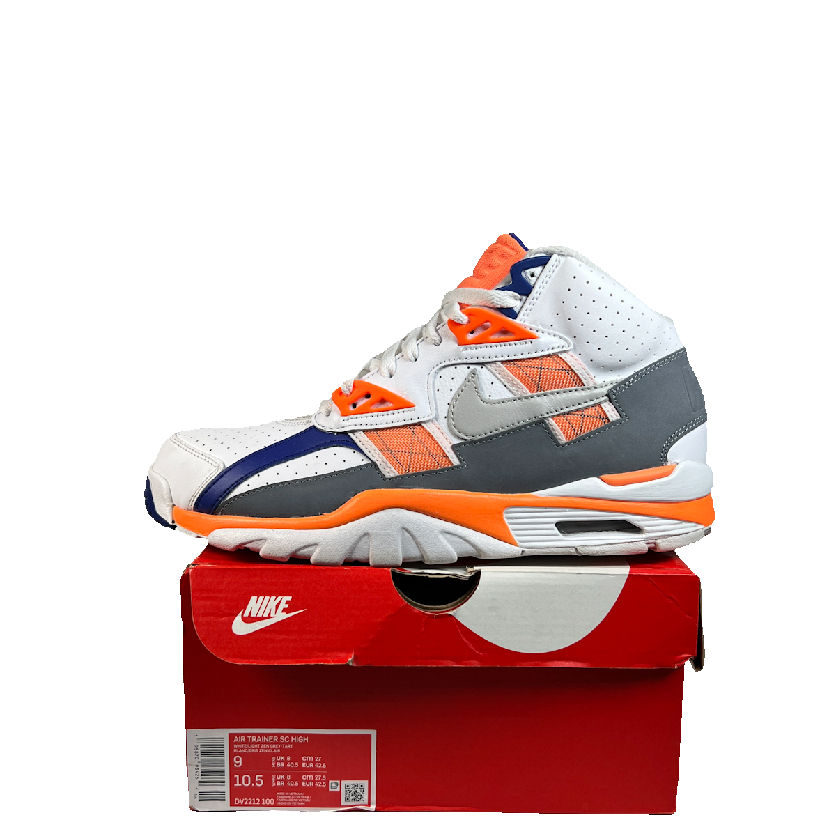 Nike Air Trainer Bo Jackson Orange/White (2022) Size 9 USED s23055