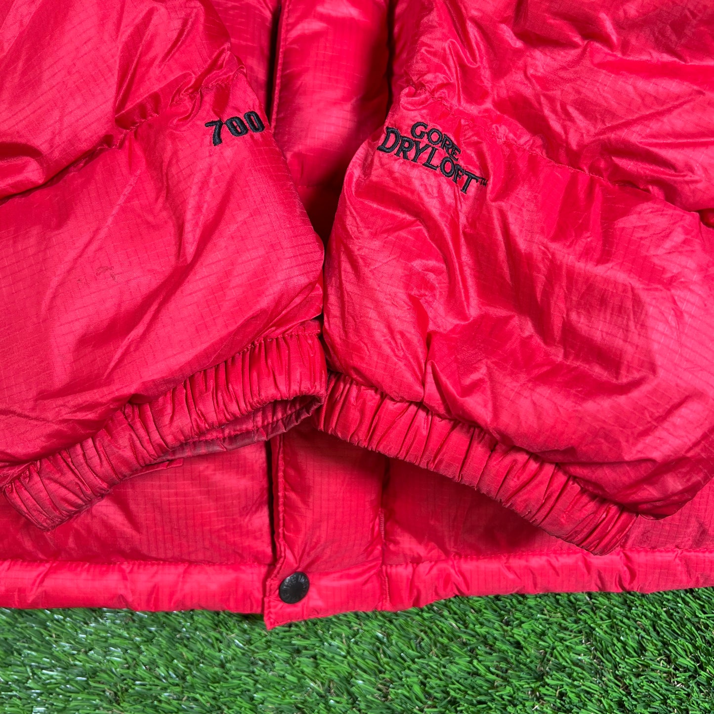 Y2K North Face Gore Dryloft Red Puffy Jacket Size XL USED v16488