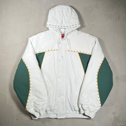 Supreme Studded Stadium White Jacket (2025) Size Large USED x18688