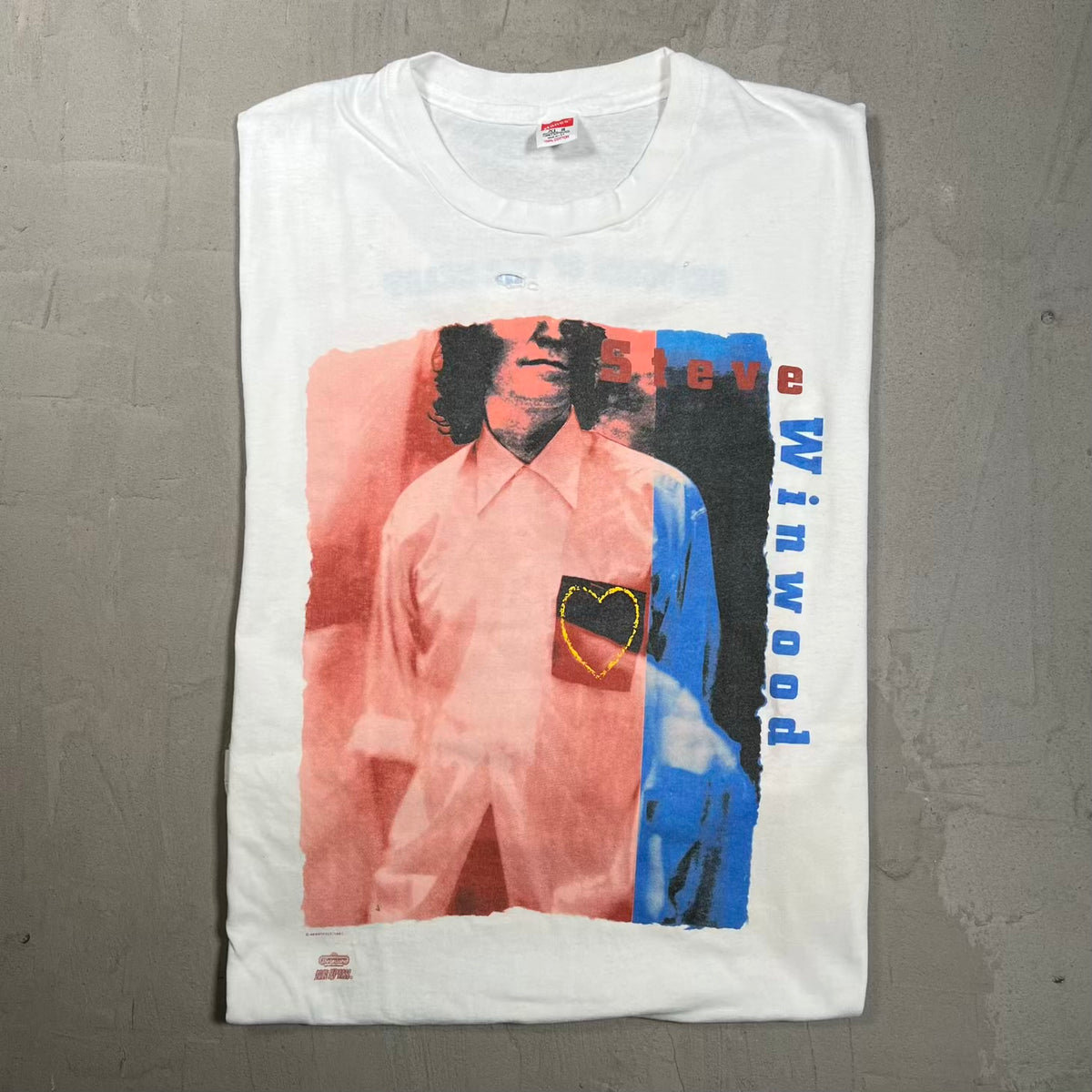 1991 Steve Winwood White Tour Tee Size XL USED v20117