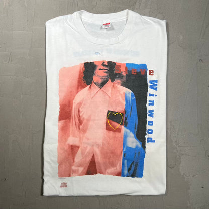 1991 Steve Winwood White Tour Tee Size XL USED v20117