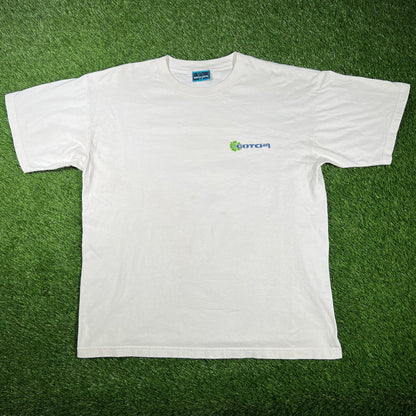 1997 Gotcha White Surf Tee Size XL USED v17382
