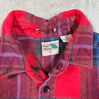 1990s Pine Grove Red Flannel Size Medium USED v20418