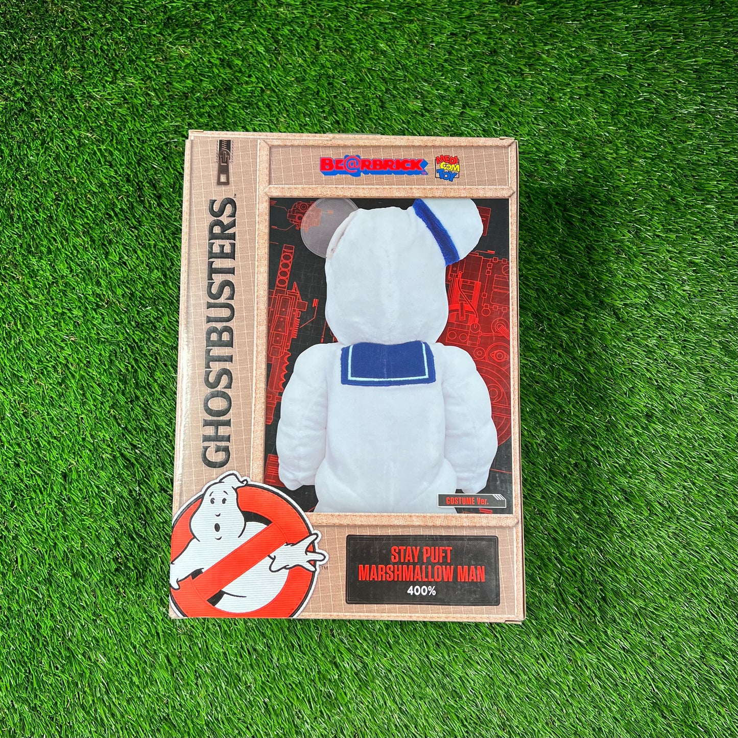 Bearbrick Ghostbusters Stay Puft Marshmallow Man 400% USED x16611