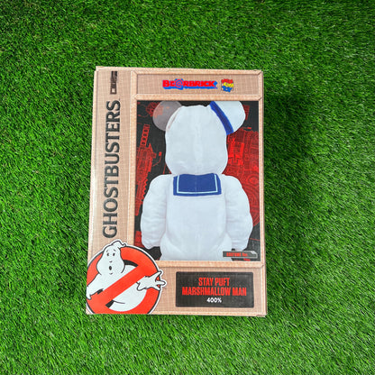 Bearbrick Ghostbusters Stay Puft Marshmallow Man 400% USED x16611