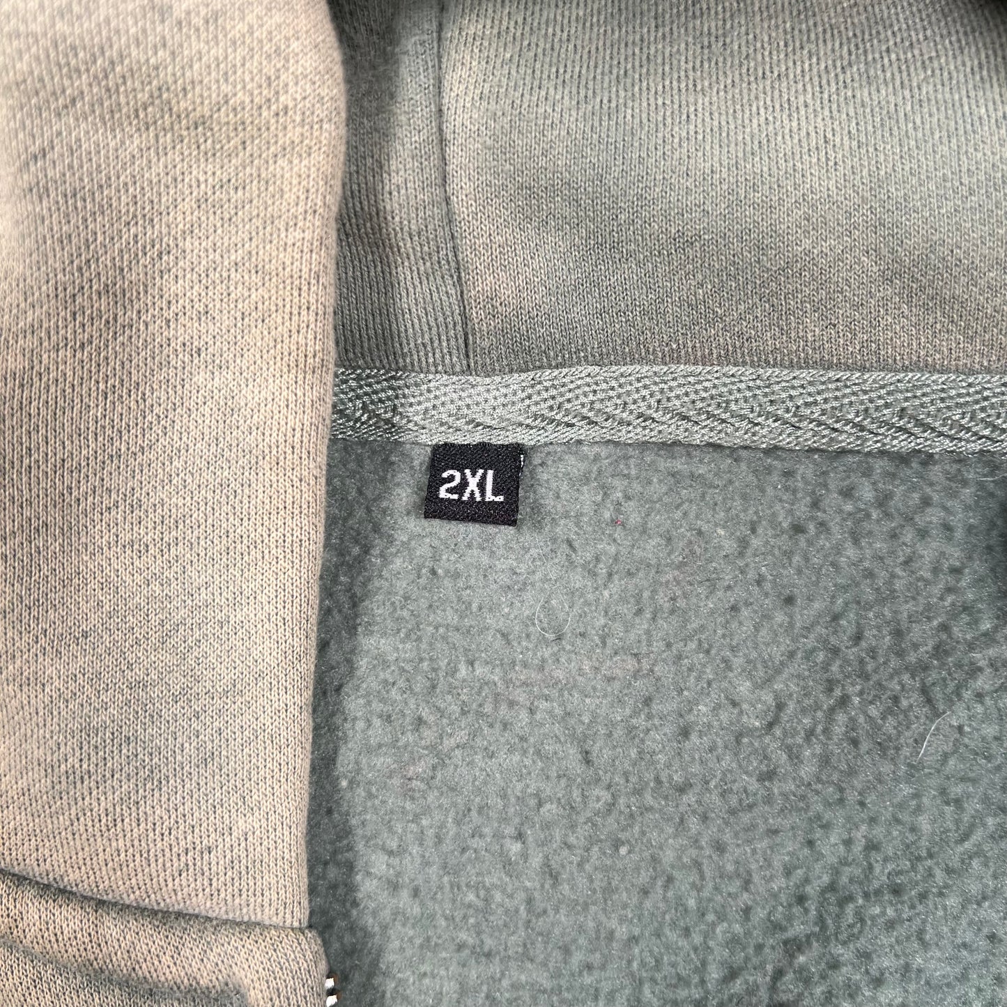 GV Gallery Raspberry Hills Sage Green Full Zip Hoodie Size XXL USED x17485
