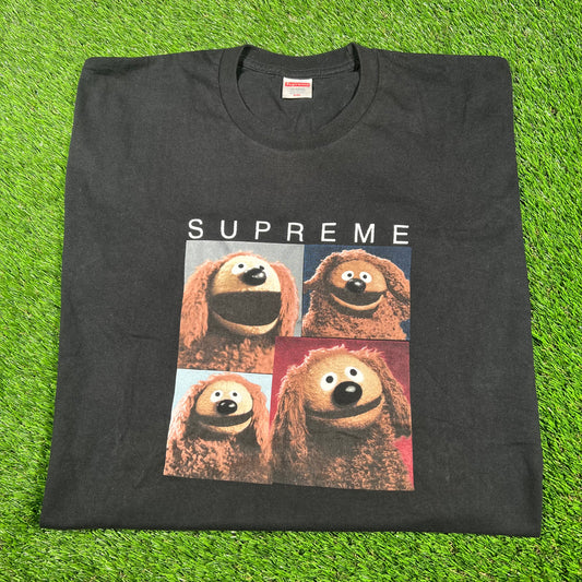 Supreme Rowlf Black Tee Size XXL USED x14837