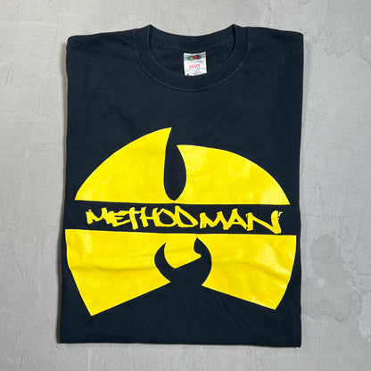 Wu Tang The Rebirth Tour Black Tee Size Medium USED v19585