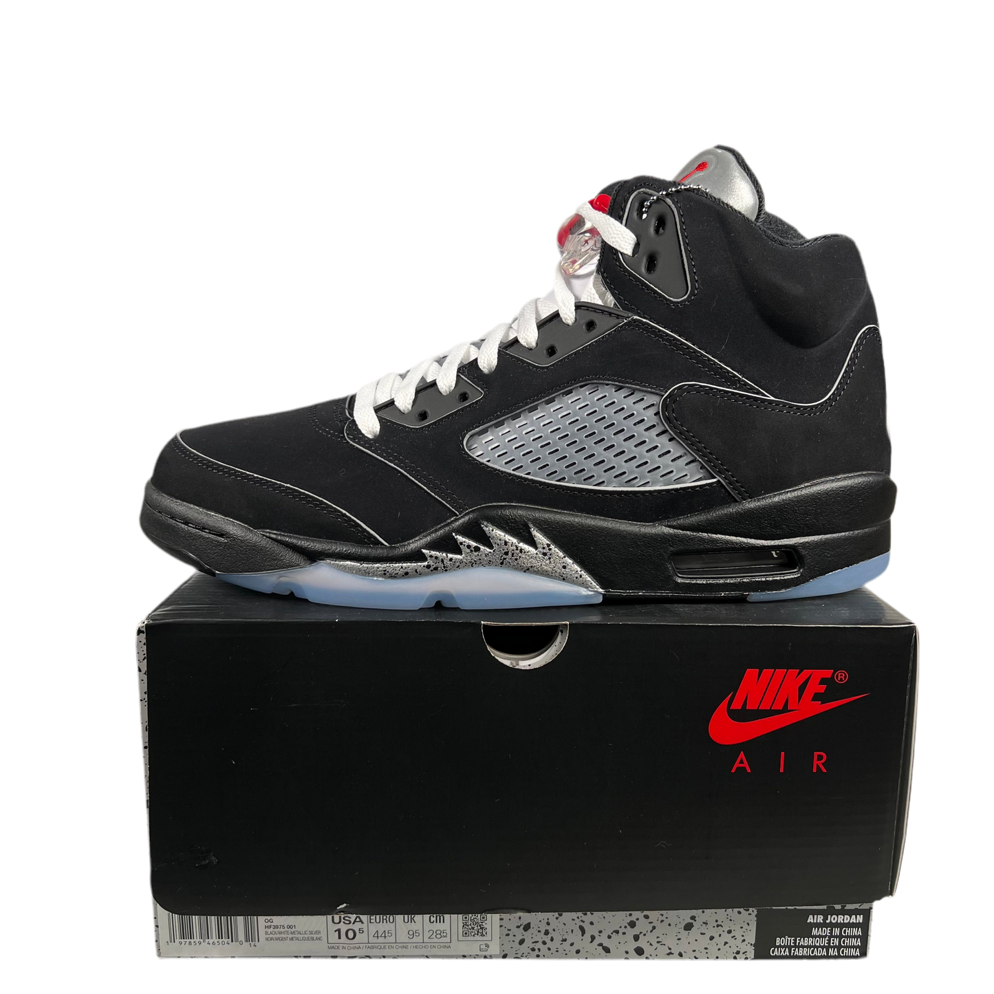 Jordan 5 Black Metallic Reimagined (2025) Size 10.5 NEW s18914