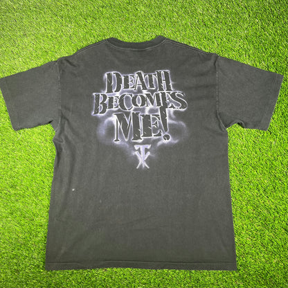 1997 Undertaker "Death Becomes Me!" Black Tee Size XL USED v17084
