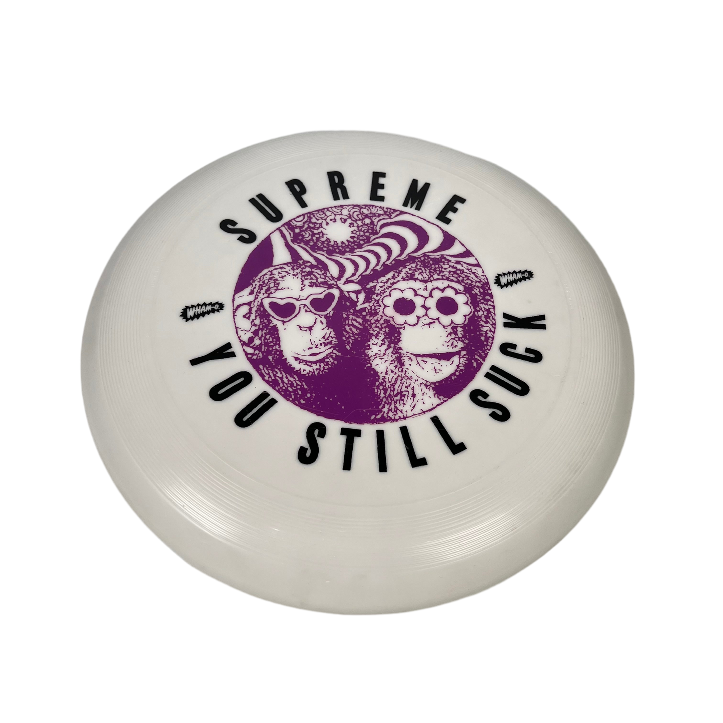Supreme "You Still Suck" Frisbee White (2016) USED x14336