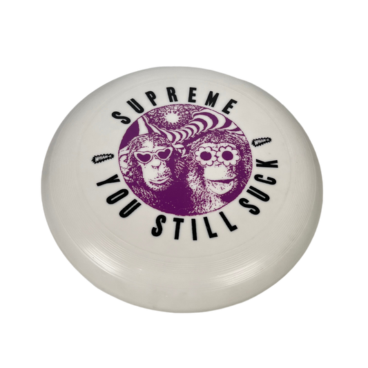 Supreme "You Still Suck" Frisbee White (2016) USED x14336