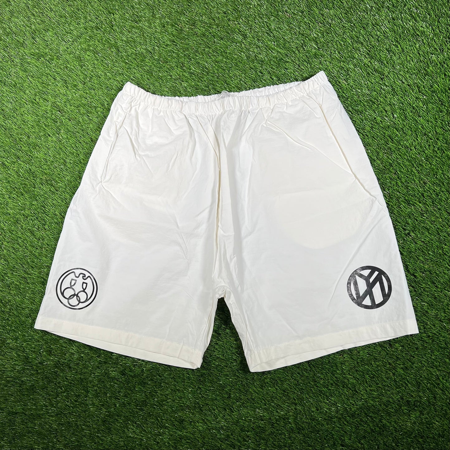 Yeezy x Gosha Rubchinsky White Nylon Shorts Size 2 NEW x15106