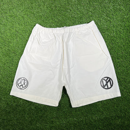 Yeezy x Gosha Rubchinsky White Nylon Shorts Size 2 NEW x15106