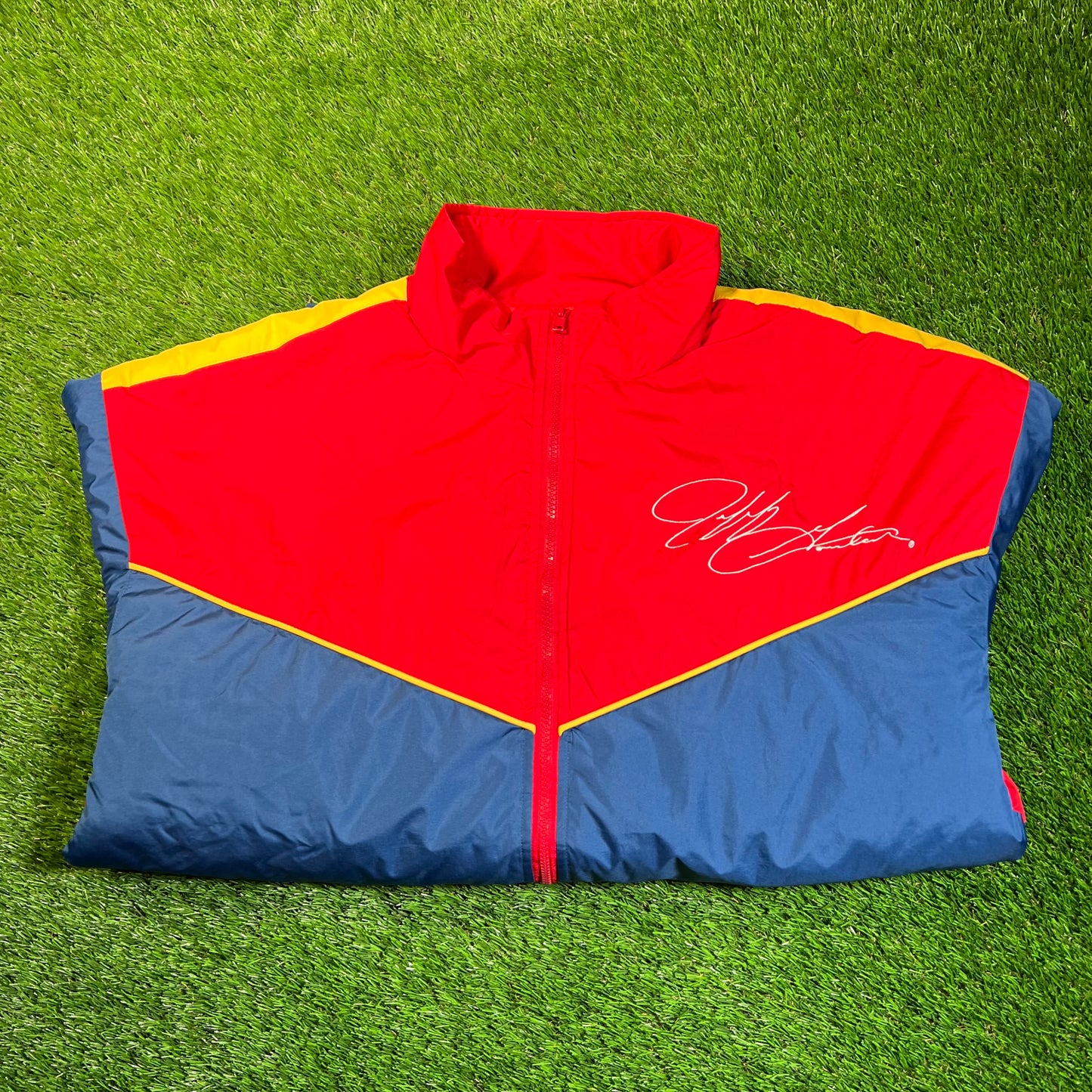 1990s Jeff Gordon 24 Nascar Red/Blue Jacket Size XL USED v18887