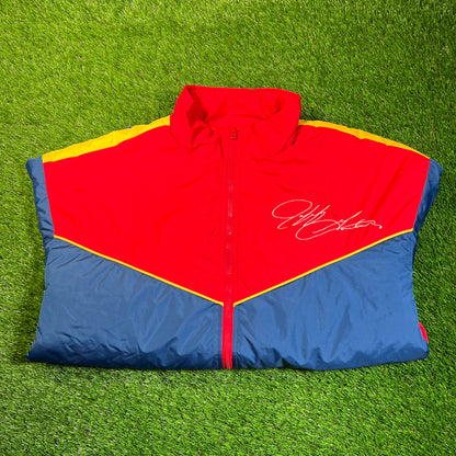 1990s Jeff Gordon 24 Nascar Red/Blue Jacket Size XL USED v18887
