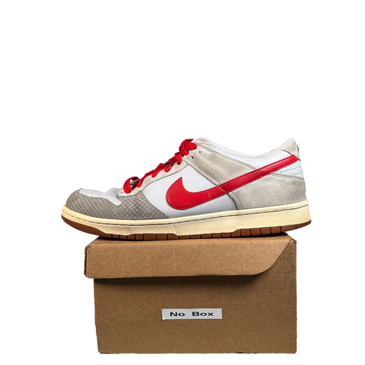 Nike Dunk Low Rojo Gris (2008) Size 12 USED s20912