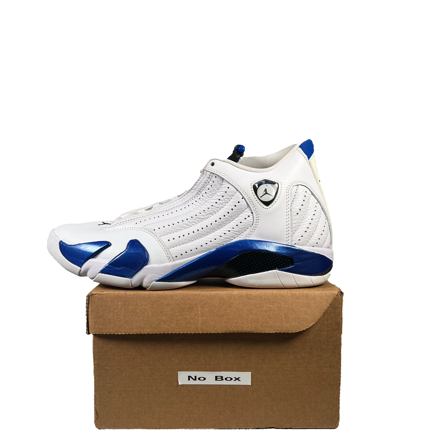 Jordan 14 White Hyper Royal (2020) Size 9 USED s20891