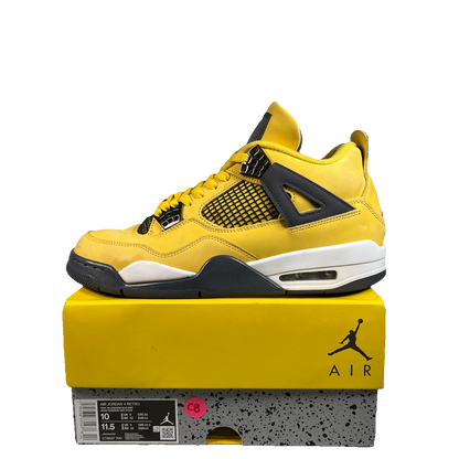 Jordan 4 Lightning (2021) Size 10 USED s23152