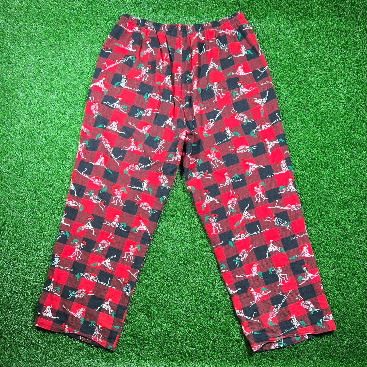 Supreme Hanes Red Holiday Pajama Pants (2025) Size Medium USED x16734